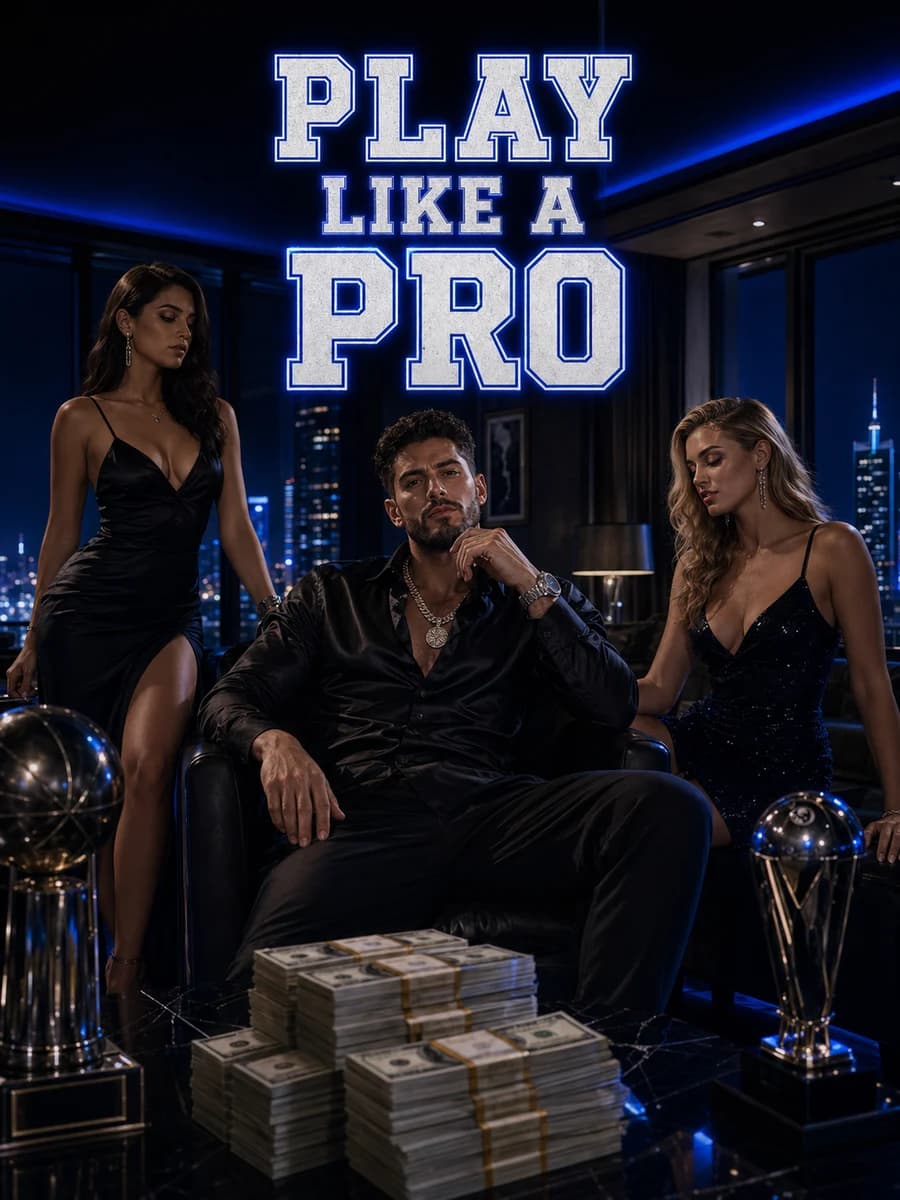 DeepChamp PLAY LIKE A PRO dark neon blue luxury suite lifestyle creative